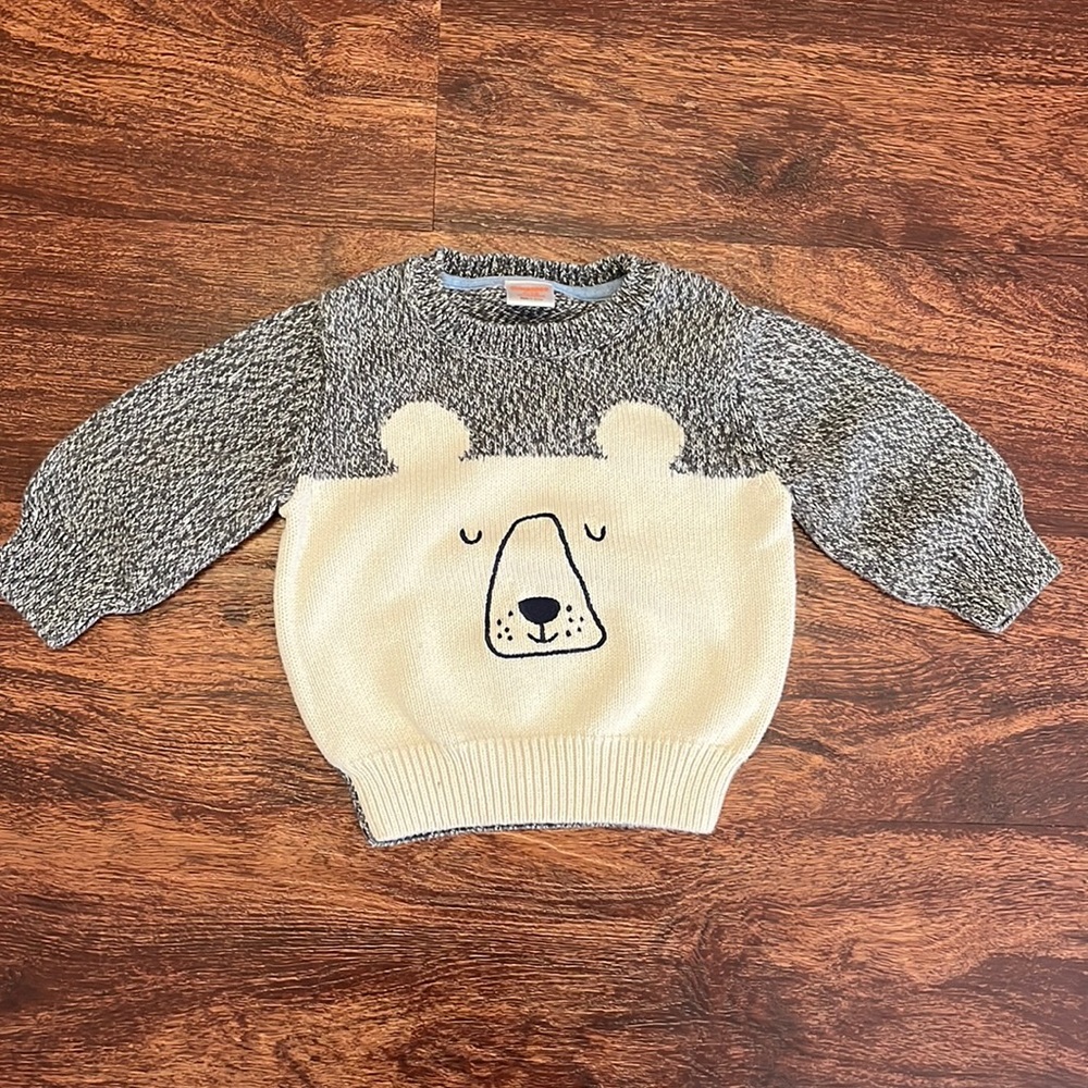 Gymboree boys bear sweater size 6-12 months